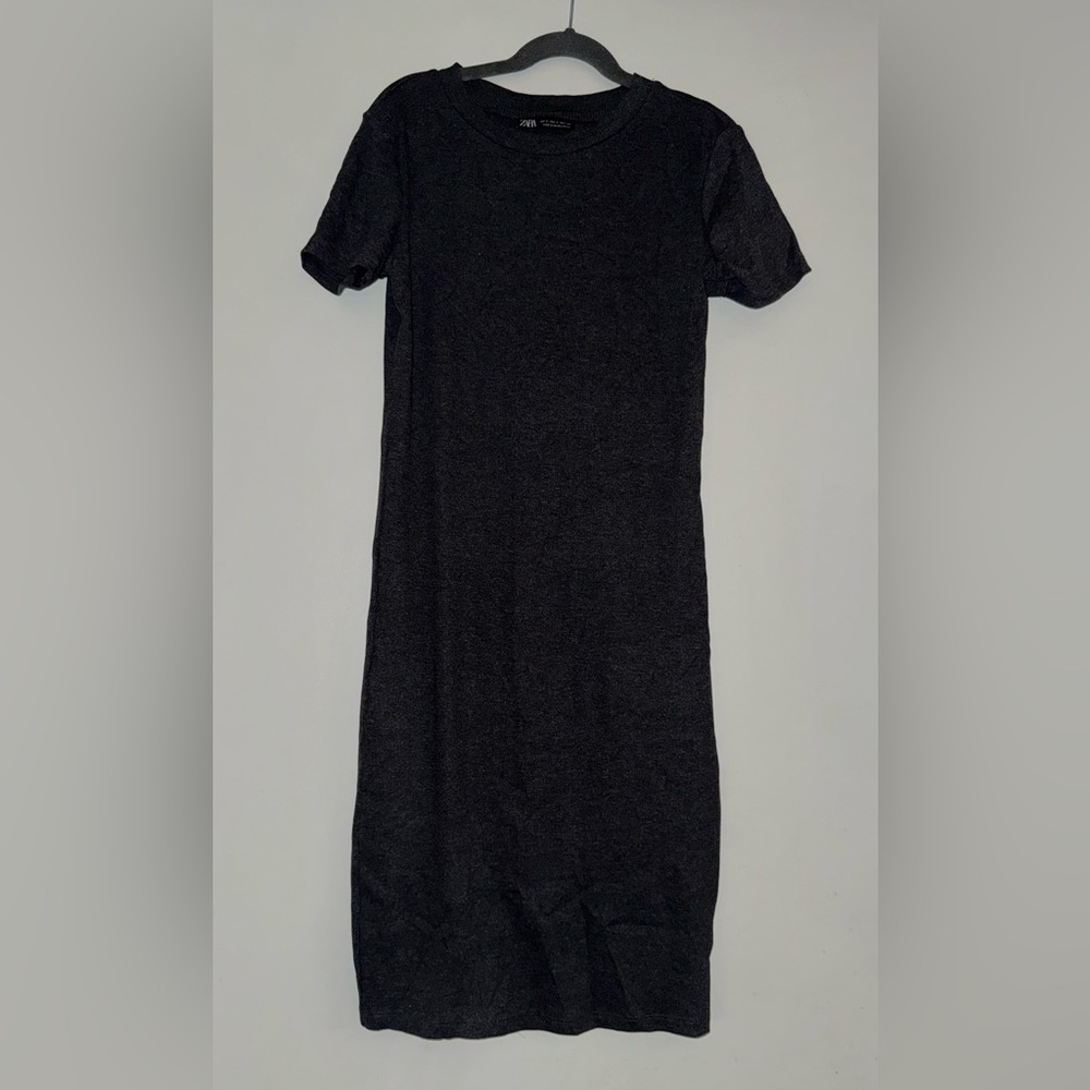 Zara Charcoal Midi Dress